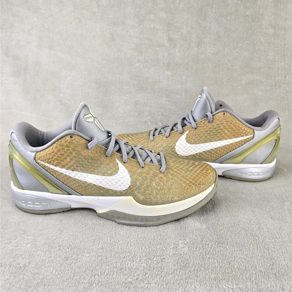 Nike Zoom Kobe 6 Mens Size 10.5 Metallic Silver 2011 429659-012